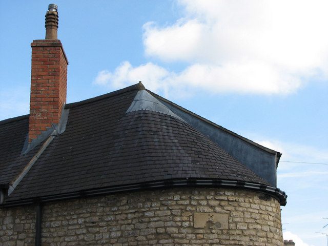 A finished natural slate roof in the North West of England